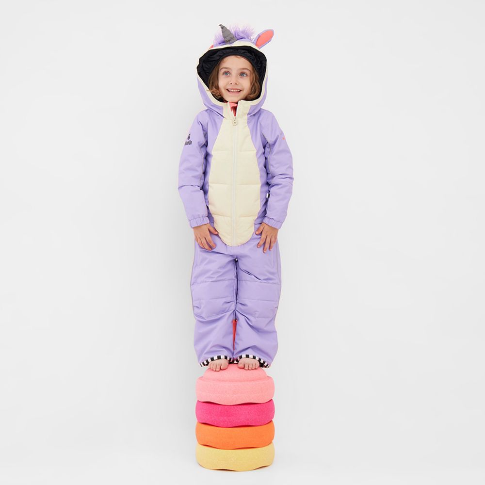 Weedo Kids Snowsuit, Lilac Unicorn