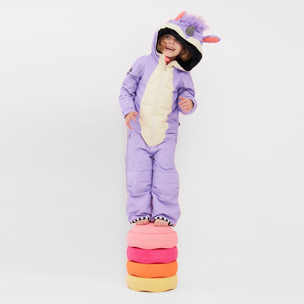 Weedo Kids Snowsuit, Lilac Unicorn