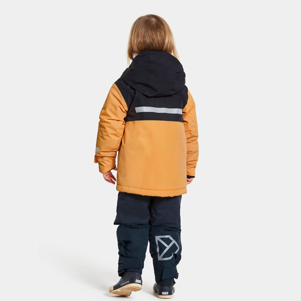 Didriksons Skare Kids Ski Jacket & Pants Set - Fire Yellow