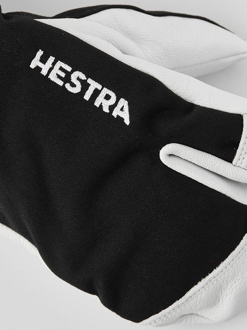 Hestra Army Leather Heli Junior 3-Finger Gloves (30562) Black