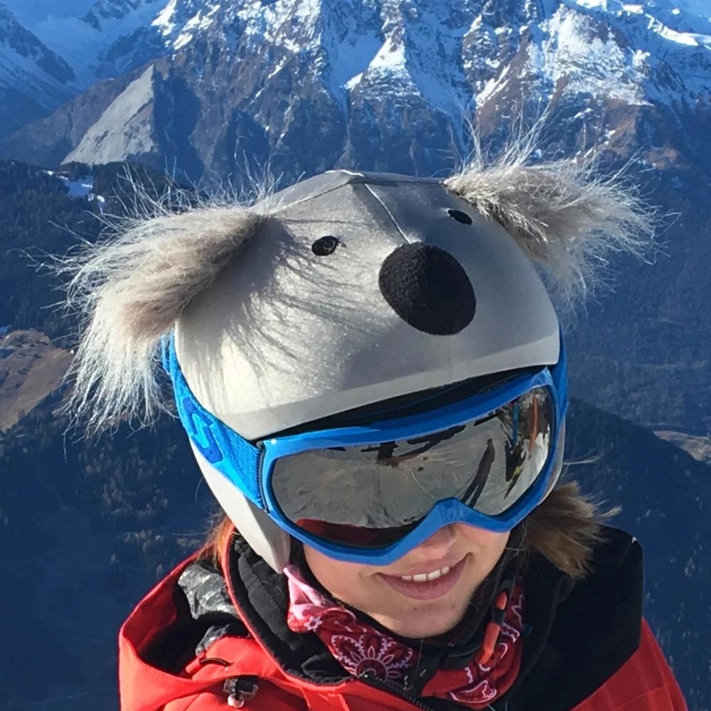 Coolcasc Enfant Coolcasc 043 Koala - Couvre Casque Gris Taille Unique