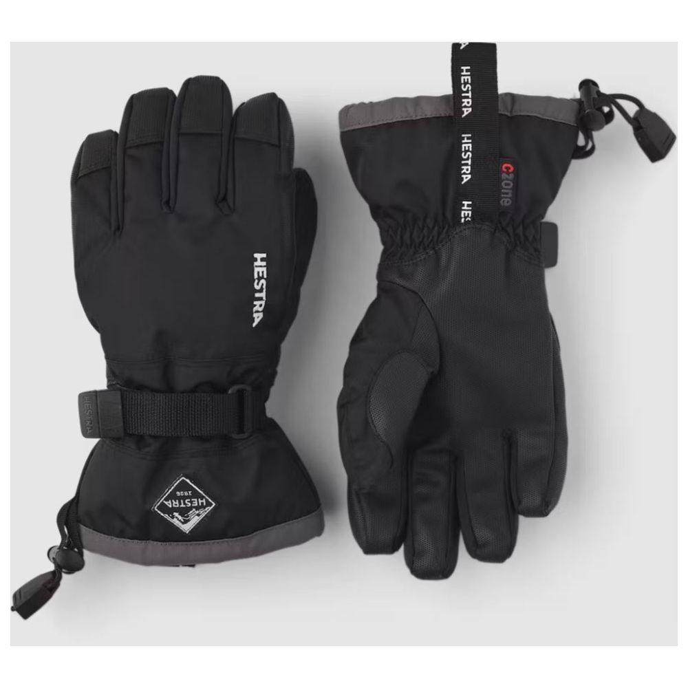 Hestra Gauntlet Czone Kids Ski Gloves - Black (32530)