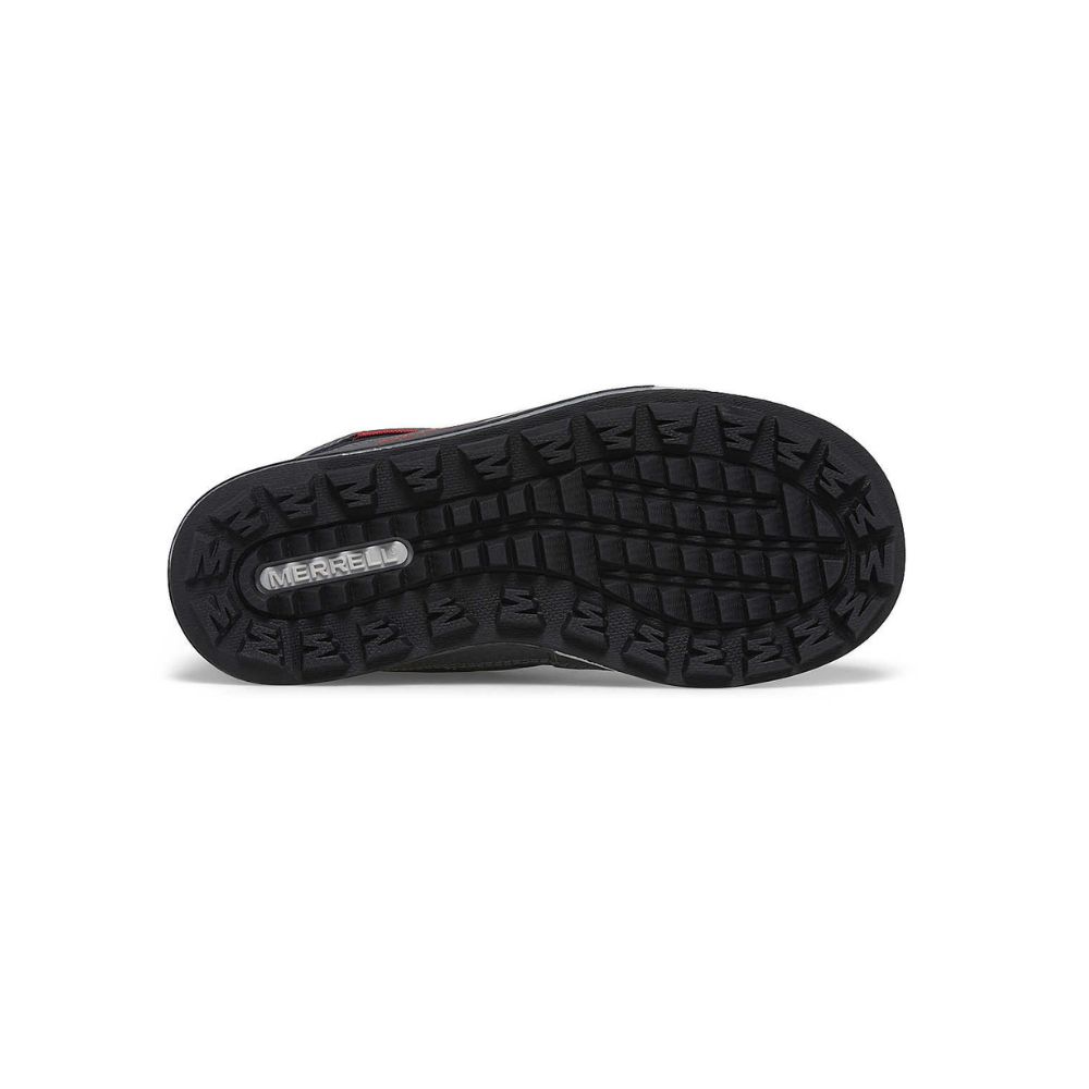 Merrell Snow Bank, Grey/Black/Red  - Kids Snow Boots UK 10 Only