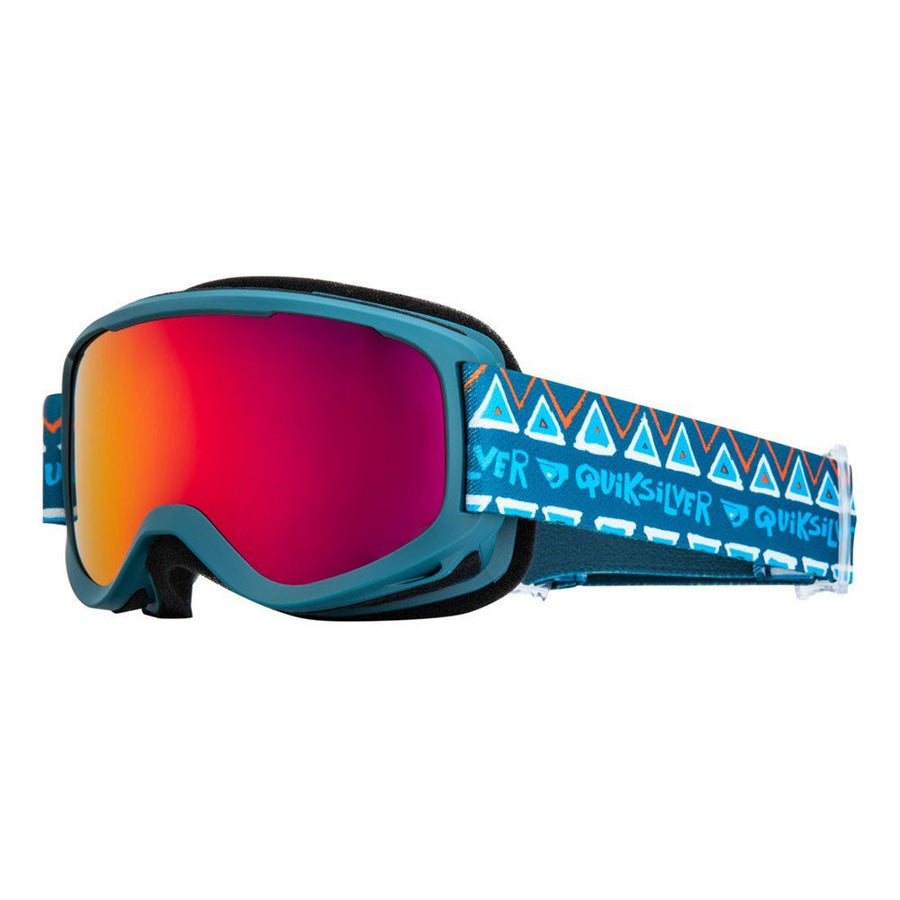Quiksilver Little Grom Boys Ski Goggle - Snow Pyramid/Red OS