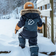 Kids Snowsuit Waterproof 15K - Didriksons Bjarven 5 Coverall - Navy