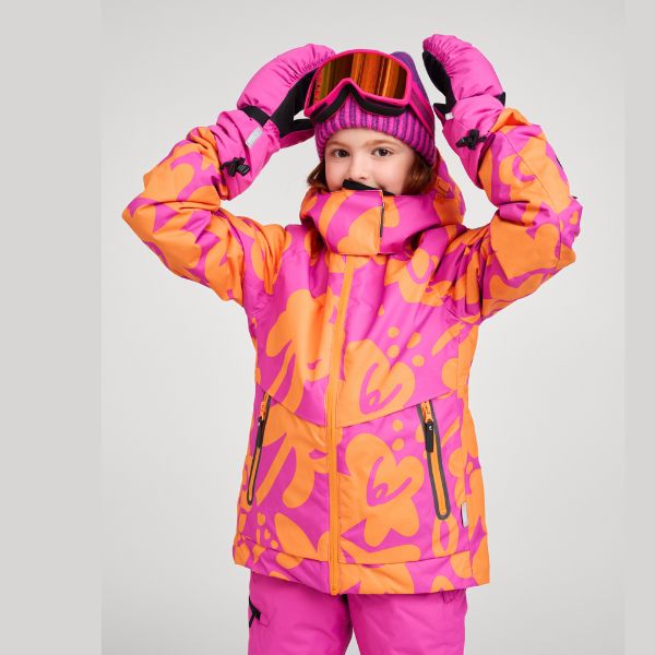 Reima Posio Girls Ski Jacket, Fuchsia - Waterproof to 12,000mm