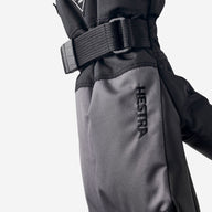 Hestra Gauntlet Czone Kids Ski Mittens - Black/Graphite (32531-380100)