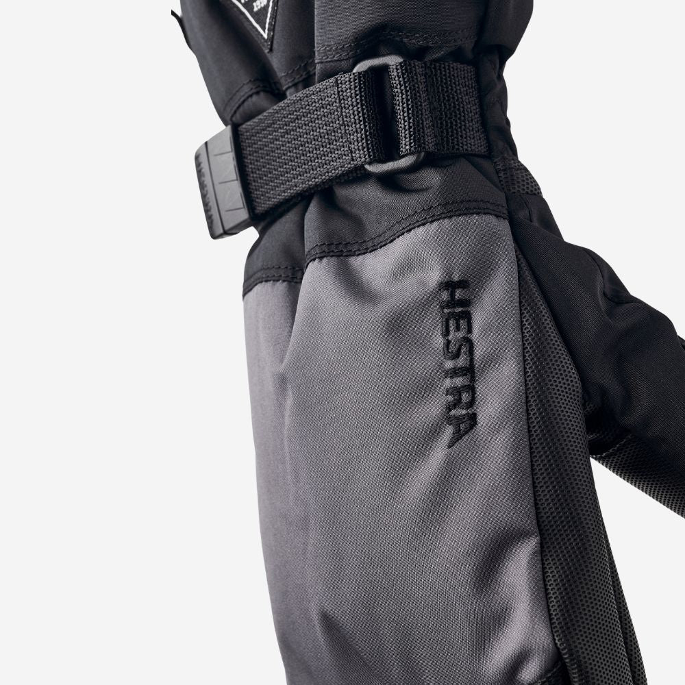 Hestra Gauntlet Czone Kids Ski Mittens - Black/Graphite (32531-380100)