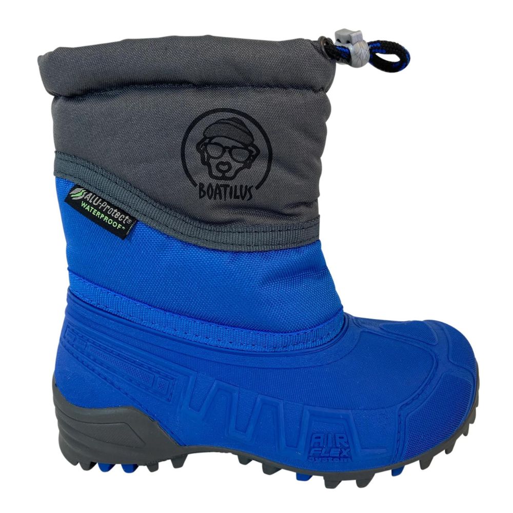 Boatilus Hybrid Kids Snow Boots - Cobalt/Grey