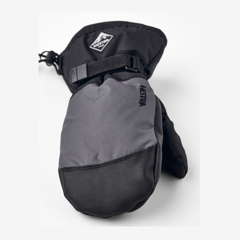 Hestra Gauntlet Czone Kids Ski Mittens - Black/Graphite (32531-380100)