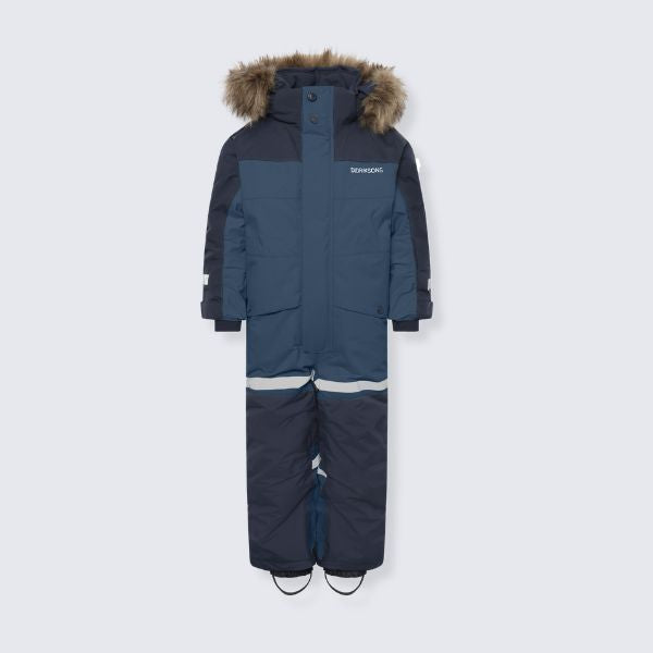 Kids Snowsuit Waterproof 15K - Didriksons Bjarven 5 Coverall - Navy