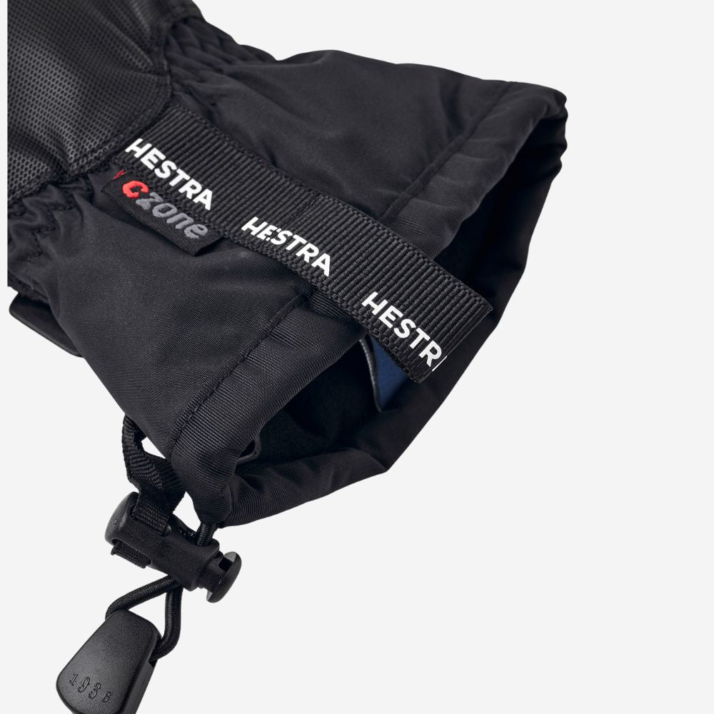 Hestra Gauntlet Czone Kids Ski Mittens - Black/Graphite (32531-380100)