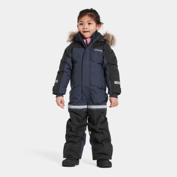 Kids Snowsuit Waterproof 15K - Didriksons Bjarven 5 Coverall - Navy