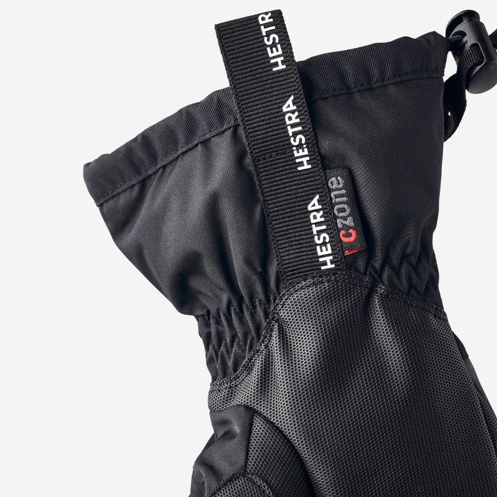 Hestra Gauntlet Czone Kids Ski Mittens - Black/Graphite (32531-380100)