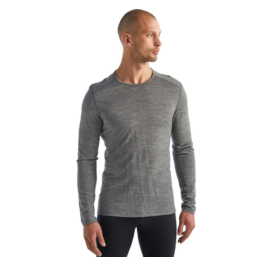 Icebreaker Mens 200 Oasis Merino Thermal Top - Gritstone Heather