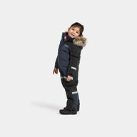 Kids Snowsuit Waterproof 15K - Didriksons Bjarven 5 Coverall - Navy