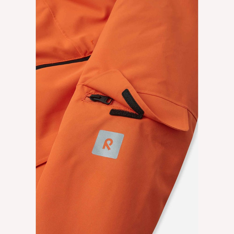 Reima Tieten Boys Ski Jacket, Red Orange