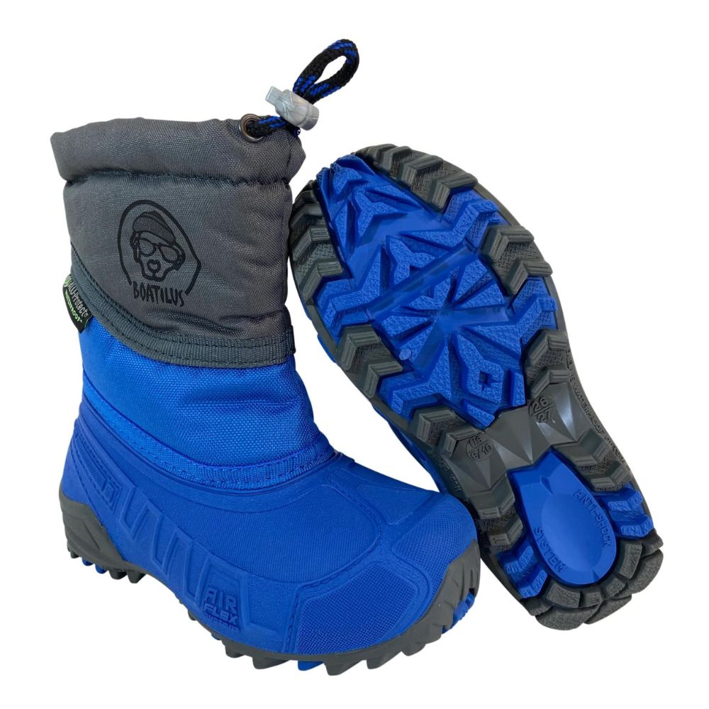 Boatilus Hybrid Kids Snow Boots - Cobalt/Grey