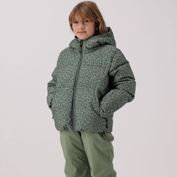 Animal Print Girls Ski Jacket - 10,000 Waterproof