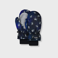 Barts Nylon Print Kids Ski Mittens - With Mitten String