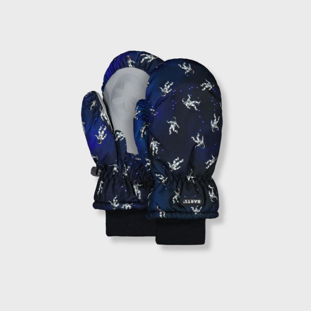 Barts Nylon Print Kids Ski Mittens - With Mitten String