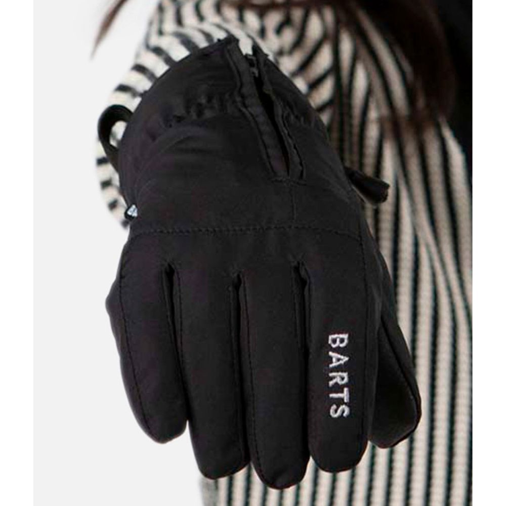 Barts Zipper Kids Ski Gloves - Black