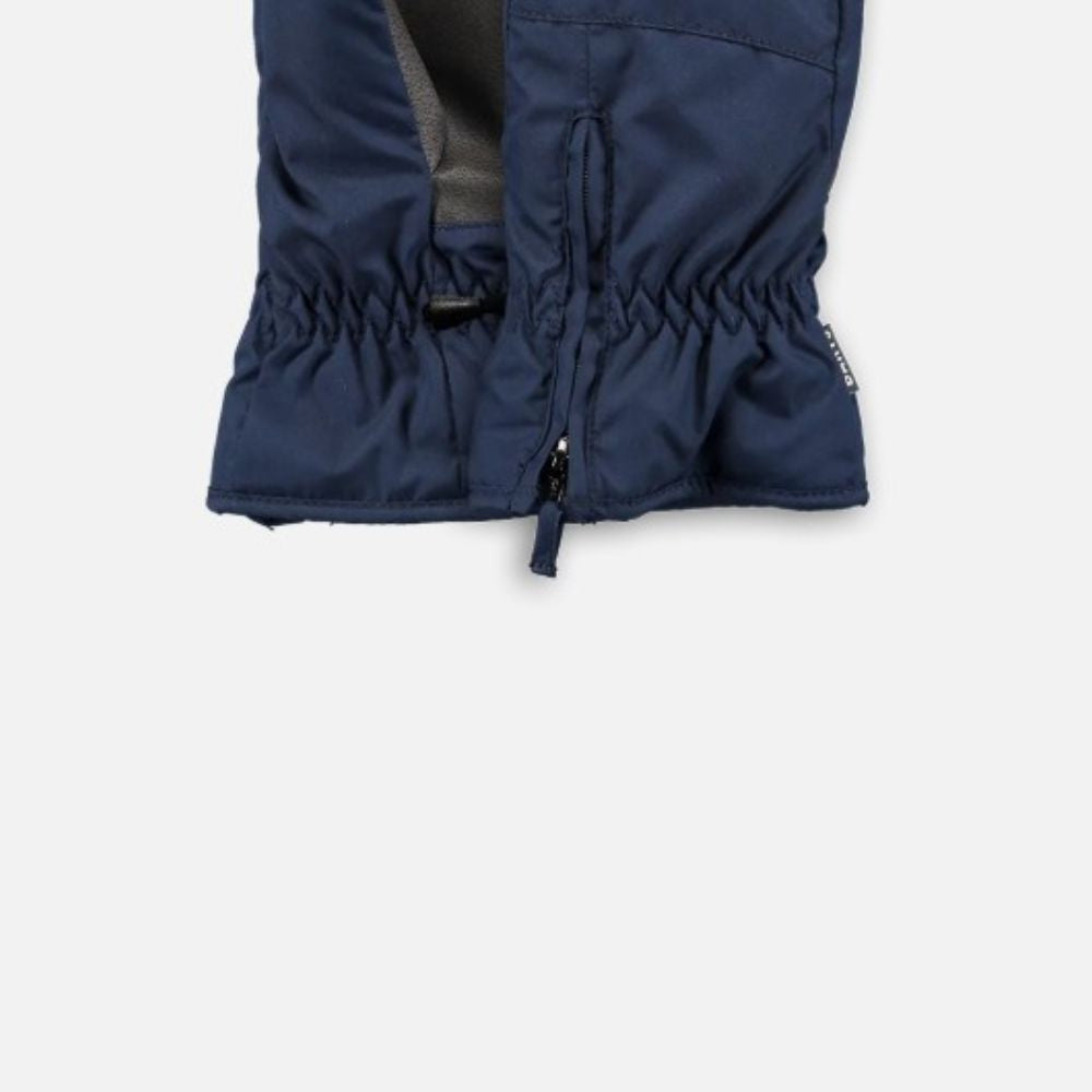 Barts Zipper Kids Ski Mittens - Navy.  Zip to help children put ski gloves on and take off