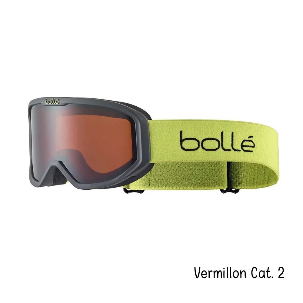 Bolle Inuk Kids Ski Goggles, Black & Acid Matt 3 - 6 yrs 2 lens options