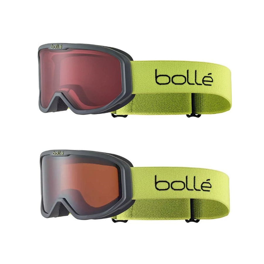 Bolle Inuk Kids Ski Goggles, Black & Acid Matt 3 - 6 yrs 2 lens options