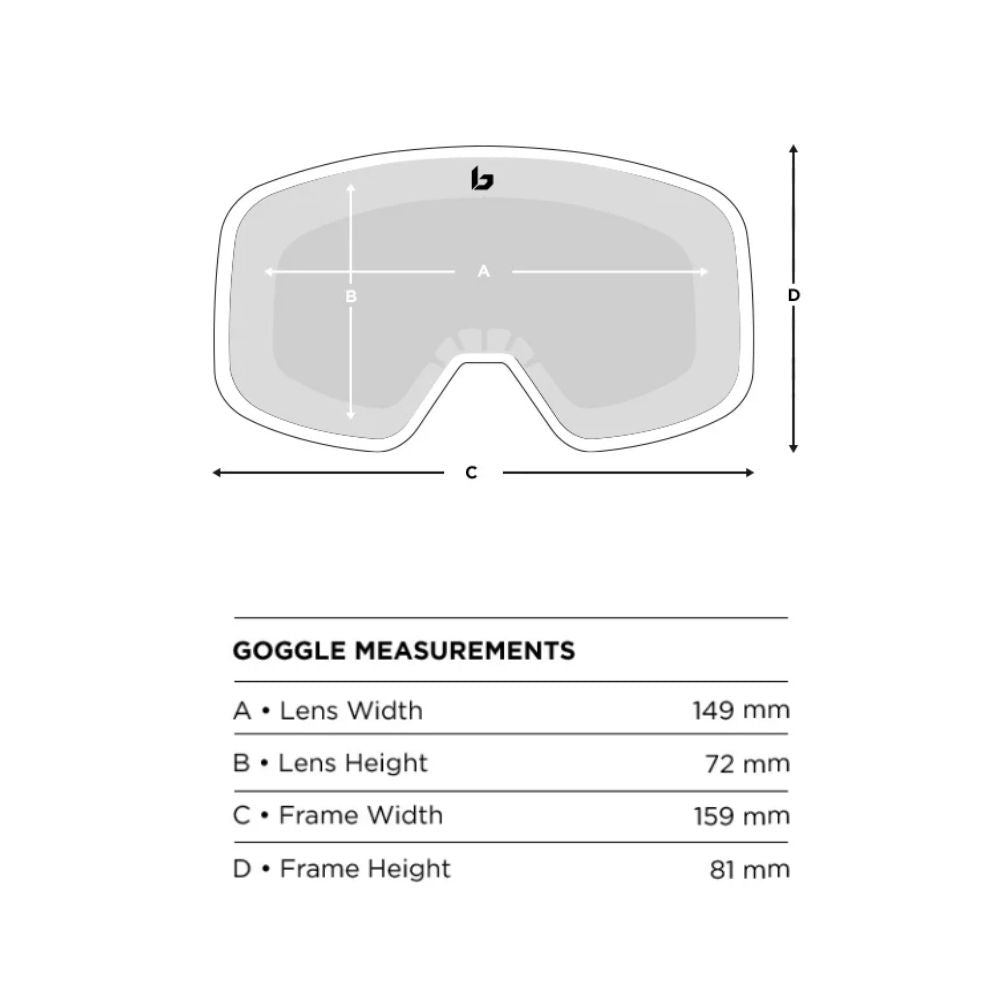 Bolle Nevada Jr Ski Goggles, 8-14 yrs White Matte, Rose Gold cat.2