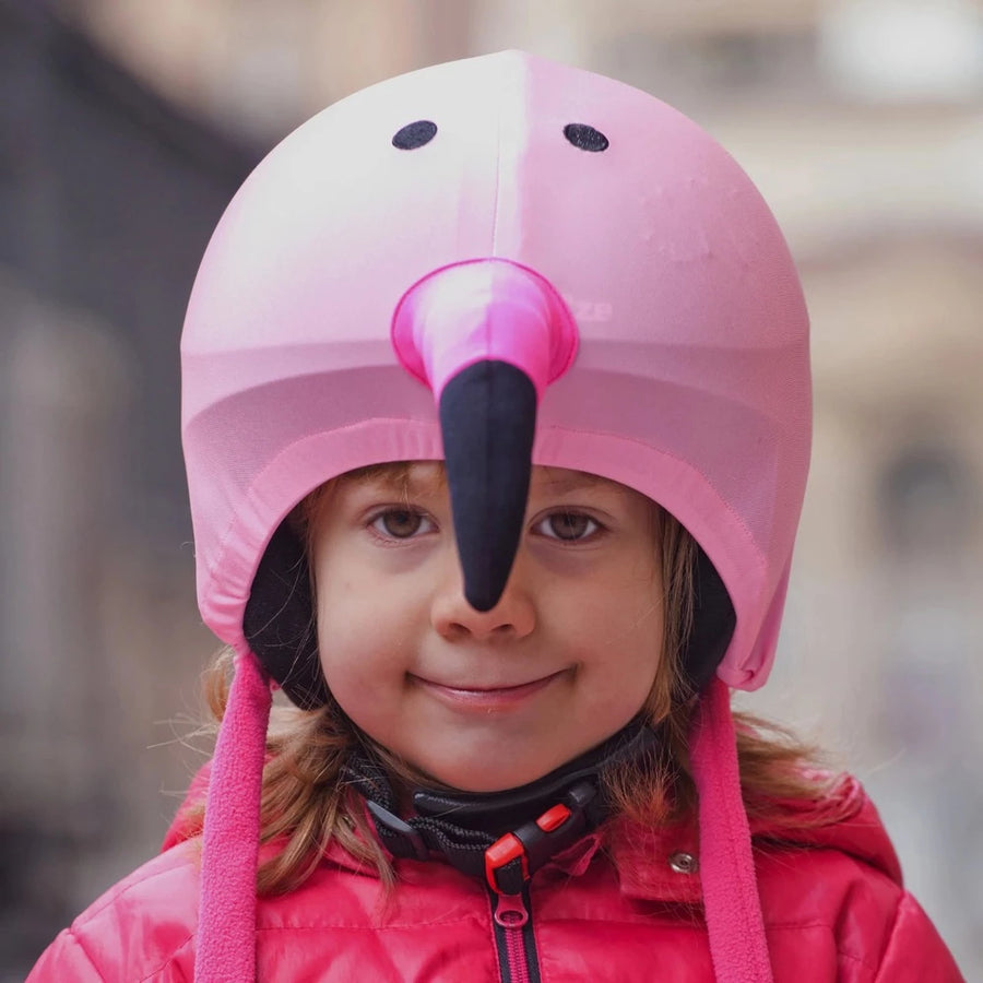 Coolcasc Animal Ski Helmet Cover - Flamingo