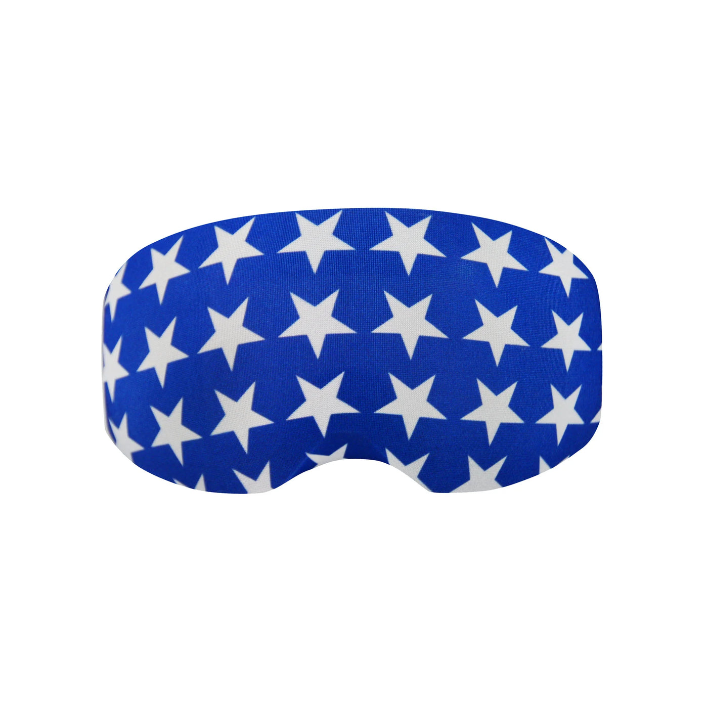 CoolMasc Ski Goggle Cover - White Star Blue