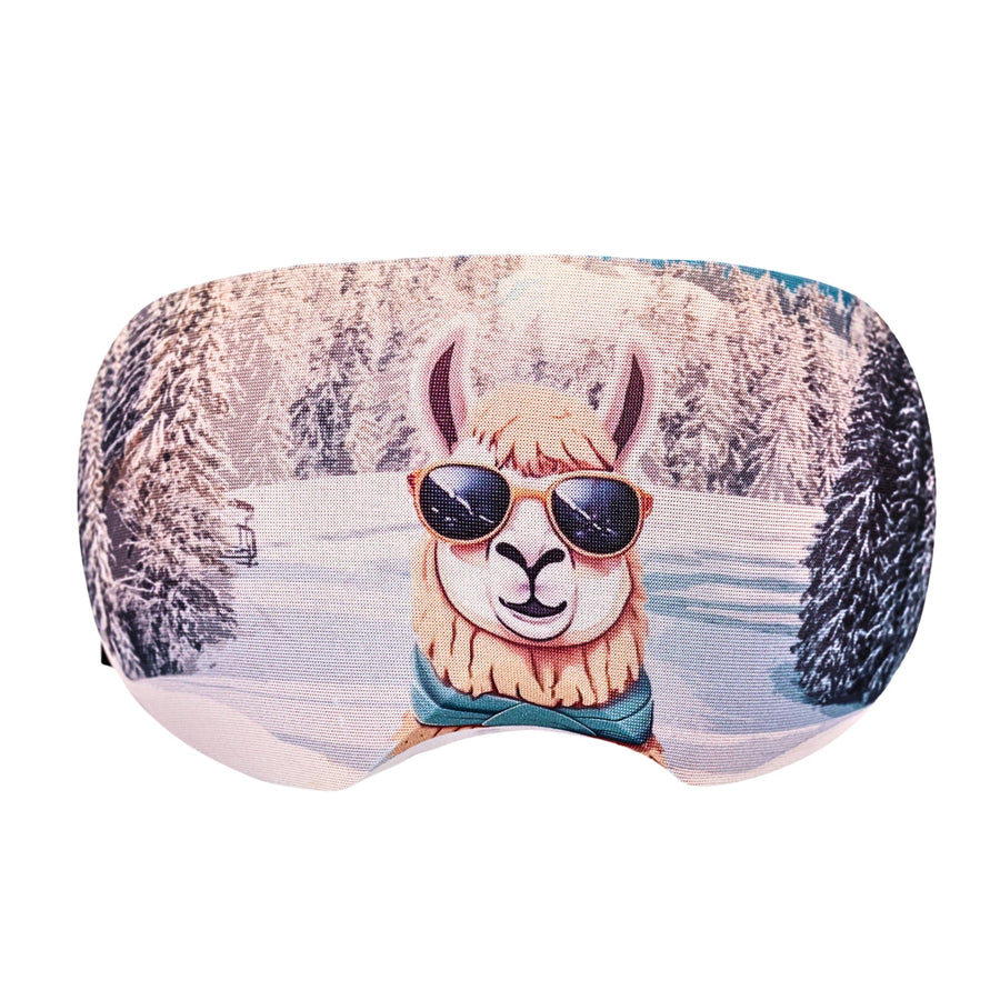 CoolMasc Ski Goggle Cover - Llama