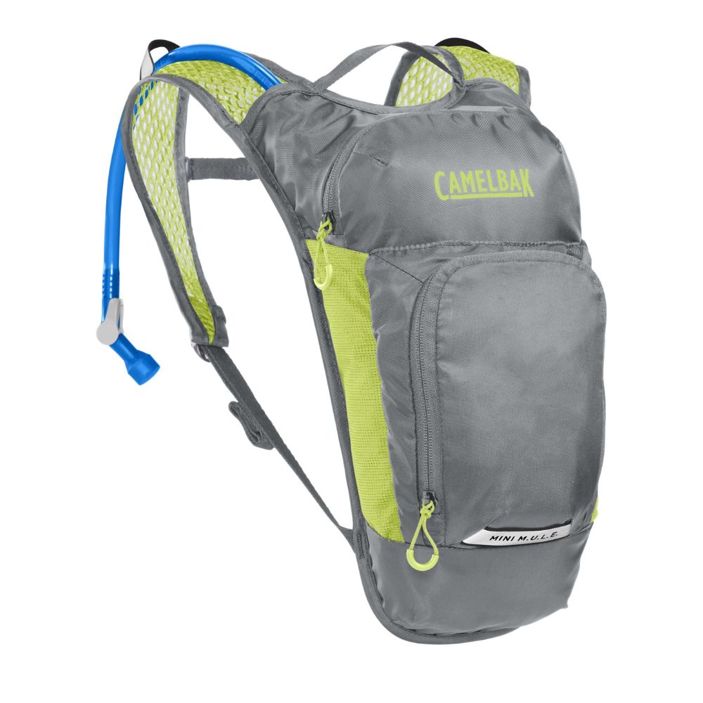 Camelbak Kids Mini M.U.L.E Hydration Backpack 1.5L - Metal Grey/Green