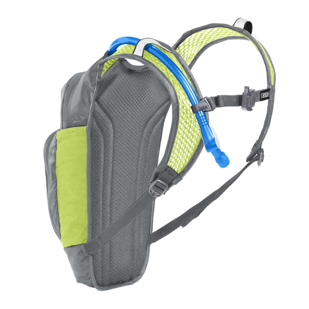 Camelbak Kids Mini M.U.L.E Hydration Backpack 1.5L - Metal Grey/Green