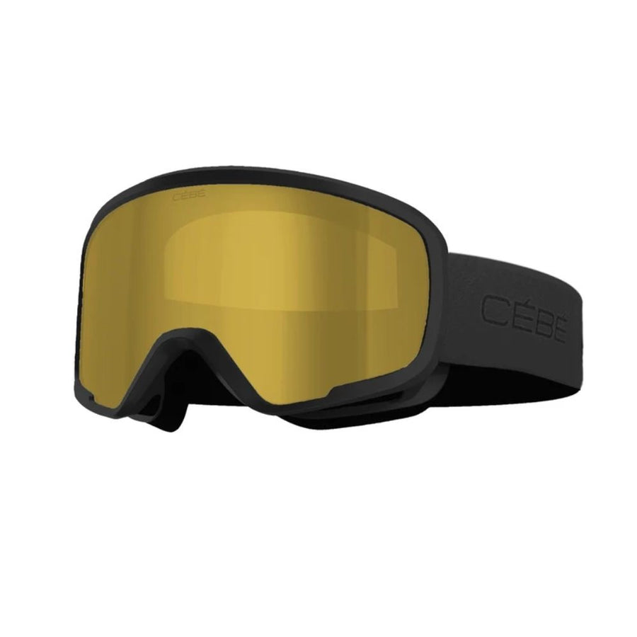 Cebe Hoopoe Kids Ski Goggles Black/Brown Gold Mirror 5-10 yrs
