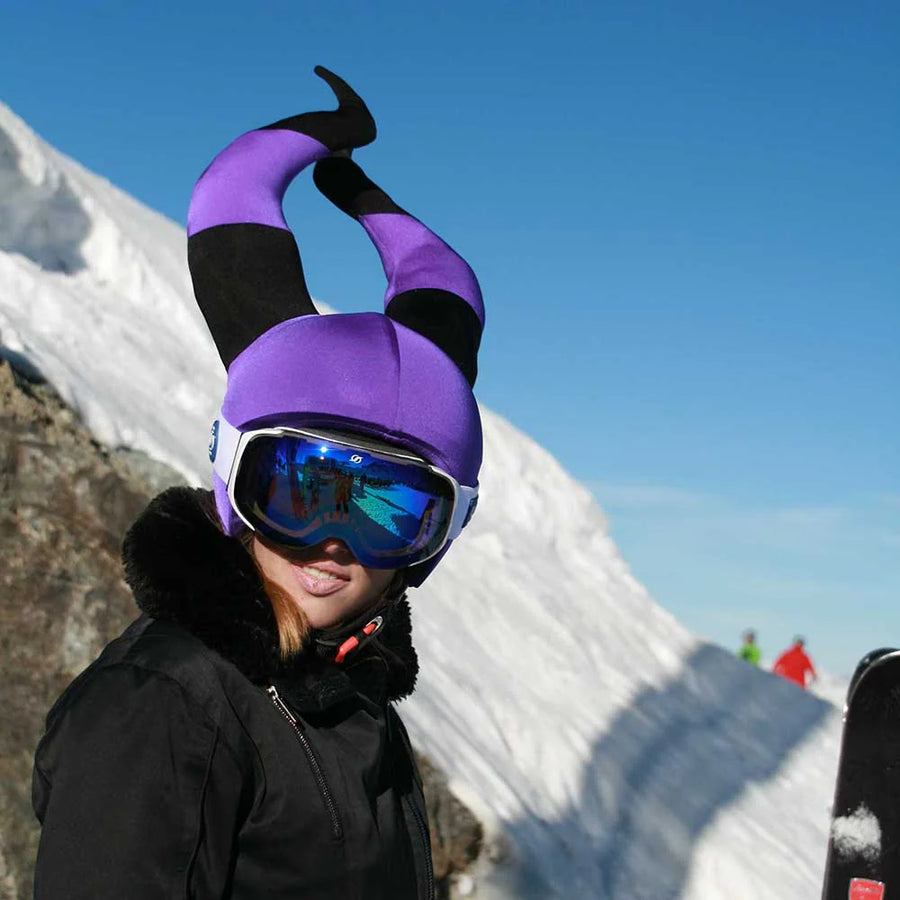 CoolCasc Witch Ski Helmet Cover, Maleficent
