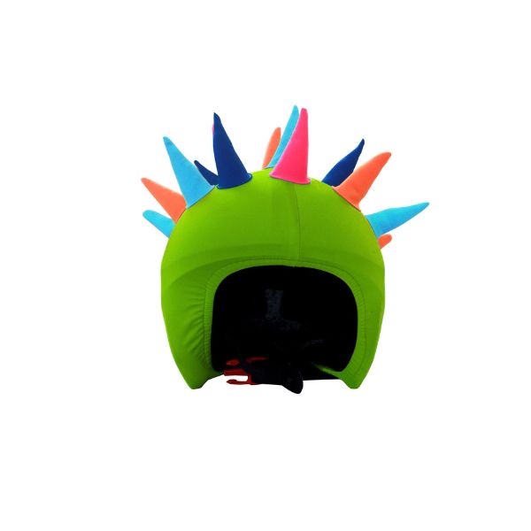 CoolCasc Ski Helmet Cover, Neon Horns S078 