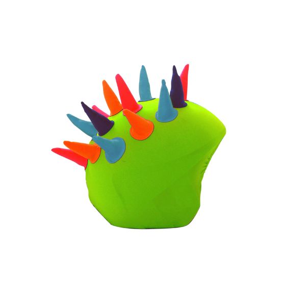 CoolCasc Ski Helmet Cover, Neon Horns S078 
