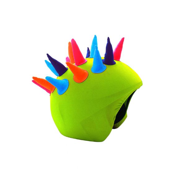 CoolCasc Ski Helmet Cover, Neon Horns S078 