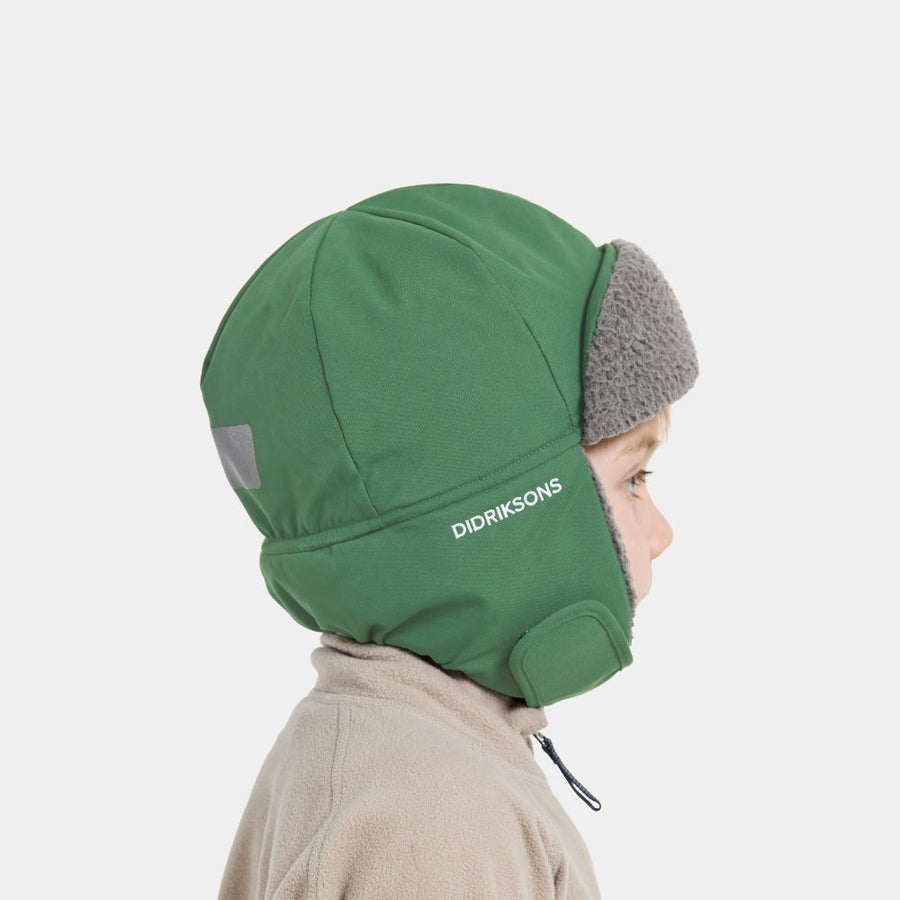 Didriksons Biggles Kids Winter Hat - Pine Green 1000 x 1000