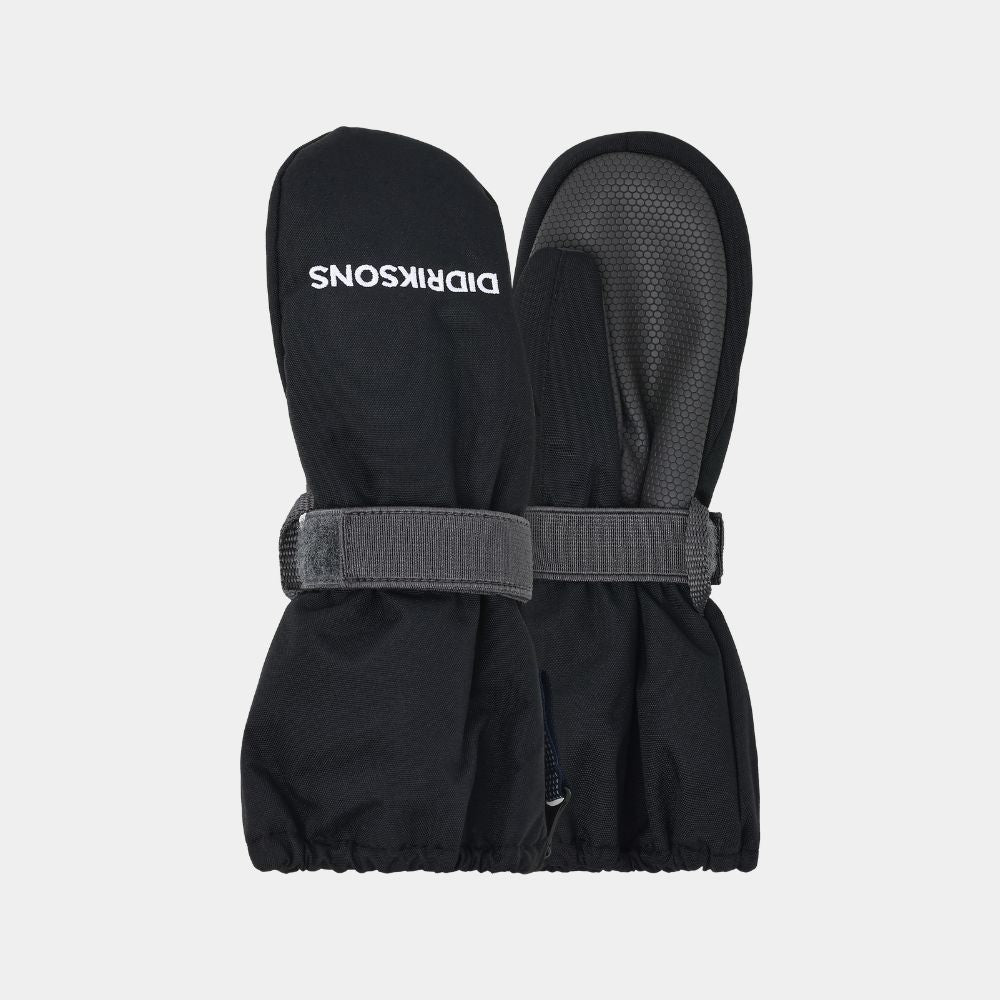 Didriksons Biggles Zip 8 Kids Skiing Mittens 505995 - Black