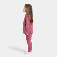 Didriksons Jadis Kids Fleece Base Layer Set - Heather Pink