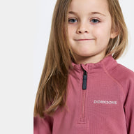 Didriksons Jadis Kids Fleece Base Layer Set - Heather Pink