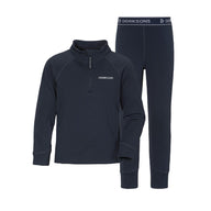 Didriksons Jadis Kids Fleece Base Layer Set - Navy