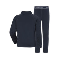 Didriksons Jadis Kids Fleece Base Layer Set - Navy