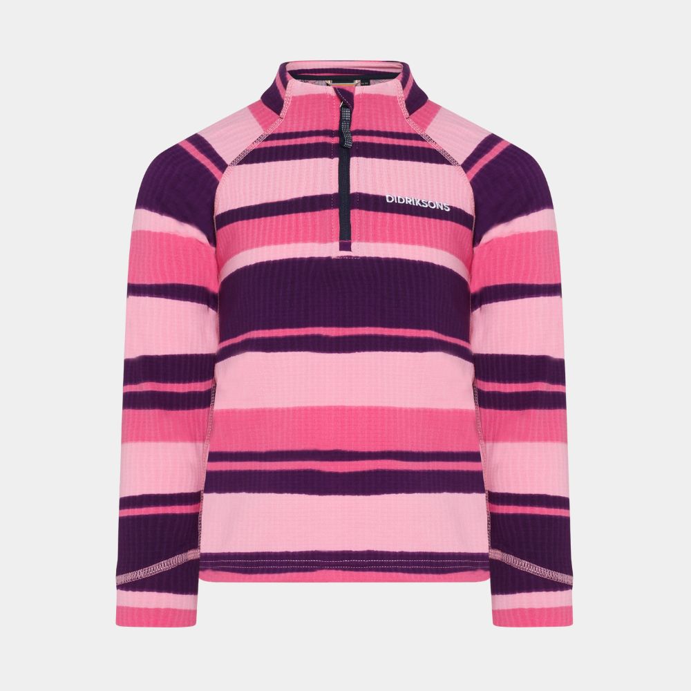 Didriksons Jadis Kids Fleece Base Layer Set - Trails Pink