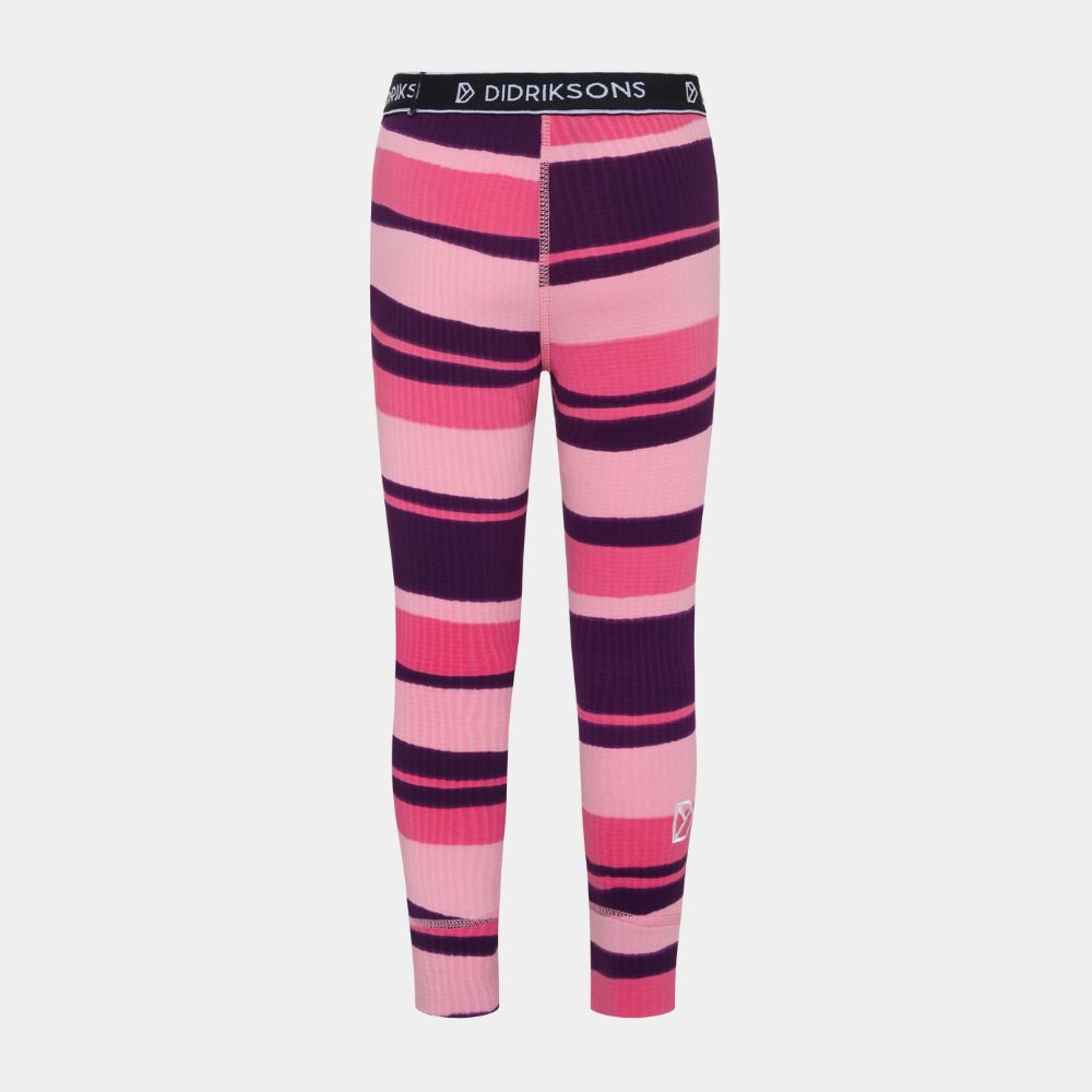 Didriksons Jadis Kids Fleece Base Layer Set - Trails Pink