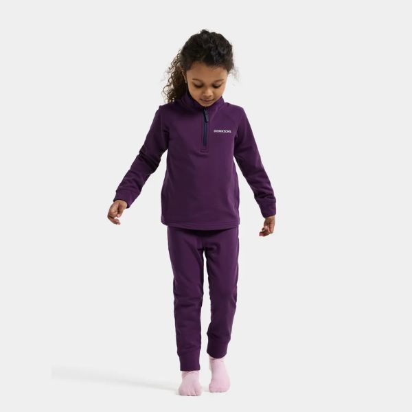 Didriksons Jadis Kids Fleece Base Layer Set - Northern Purple