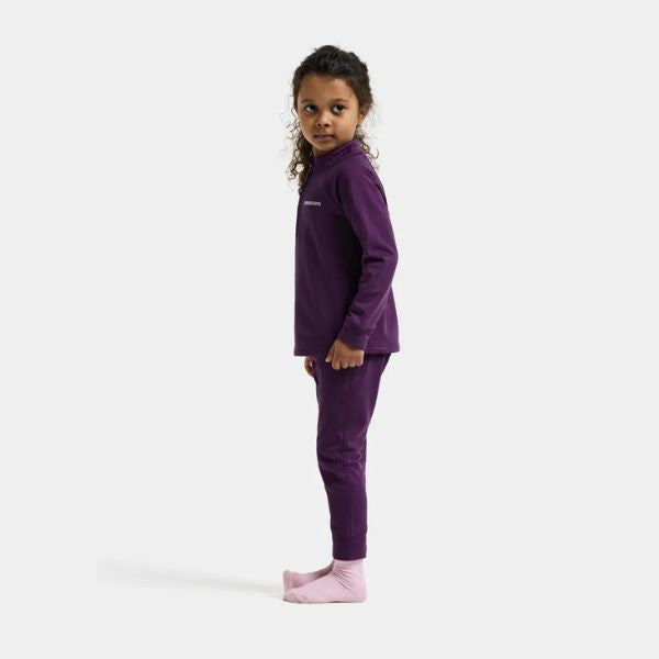 Didriksons Jadis Kids Fleece Base Layer Set - Northern Purple